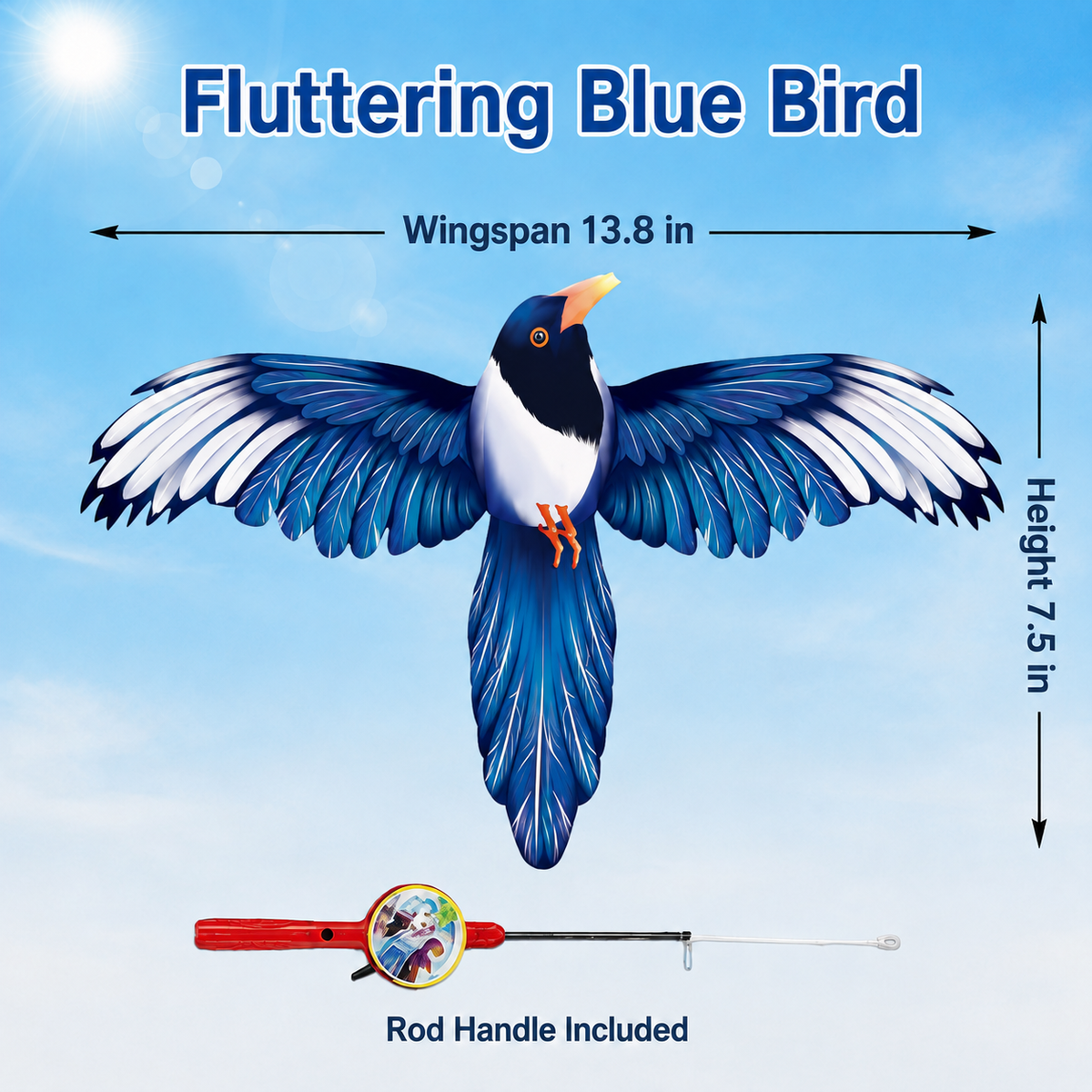 🦅 Flyaway Bird  Interactive Telescopic Micro-Kite Toy for Kids