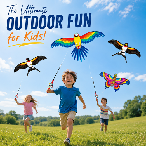 🦅 Flyaway Bird  Interactive Telescopic Micro-Kite Toy for Kids