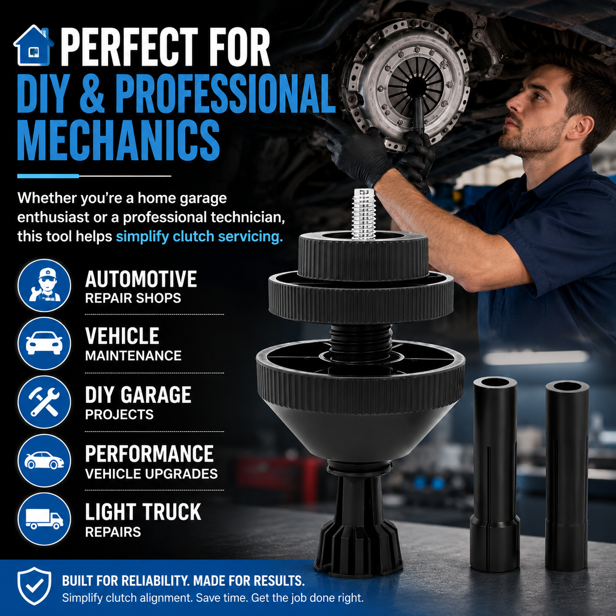 🔧🚗 Universal Clutch Alignment Tool Kit – Fast, Accurate &amp; Hassle-Free Installation!