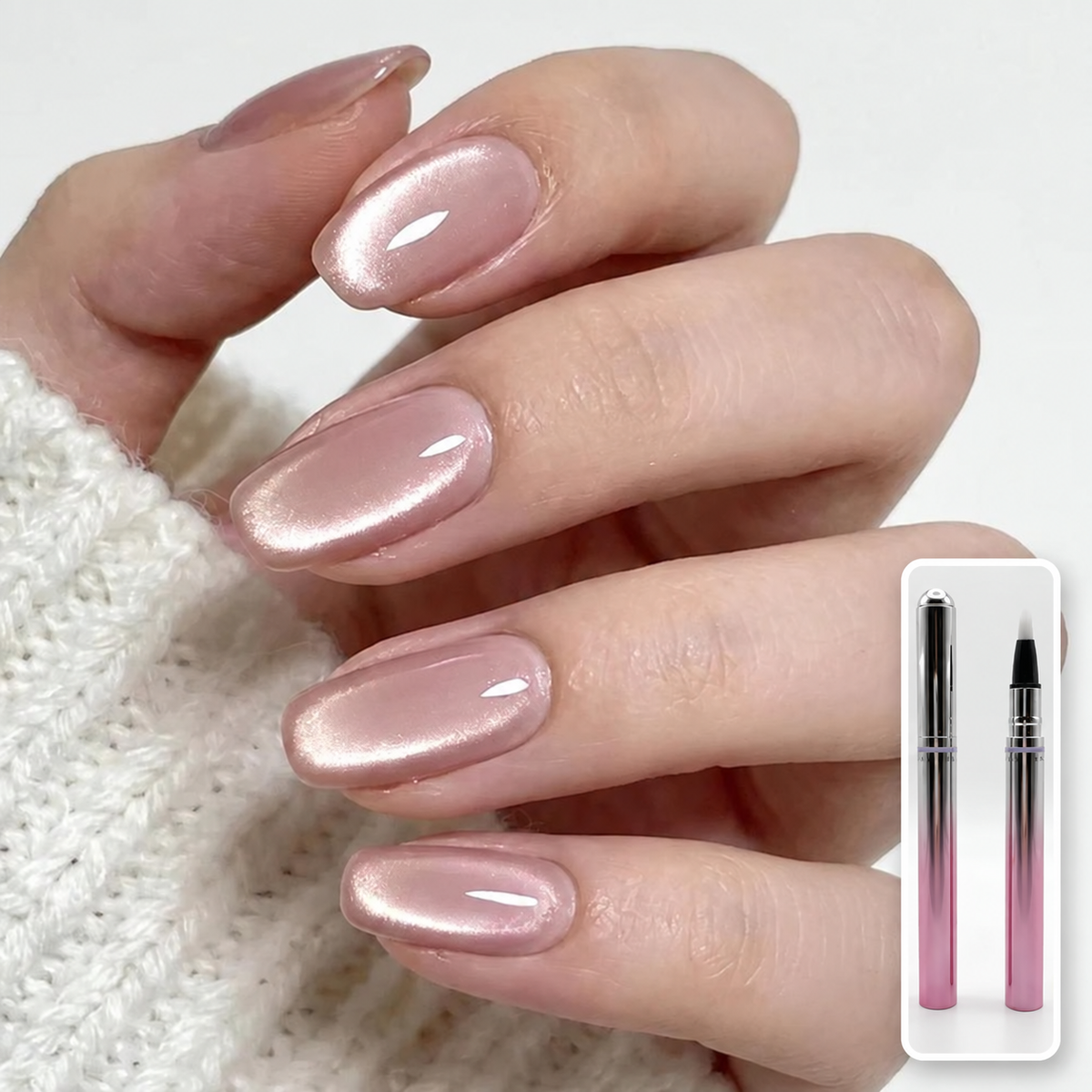 ✨ Salon Cat-Eye Gel Nail Pen 💅 – Magnetic Shine at Home