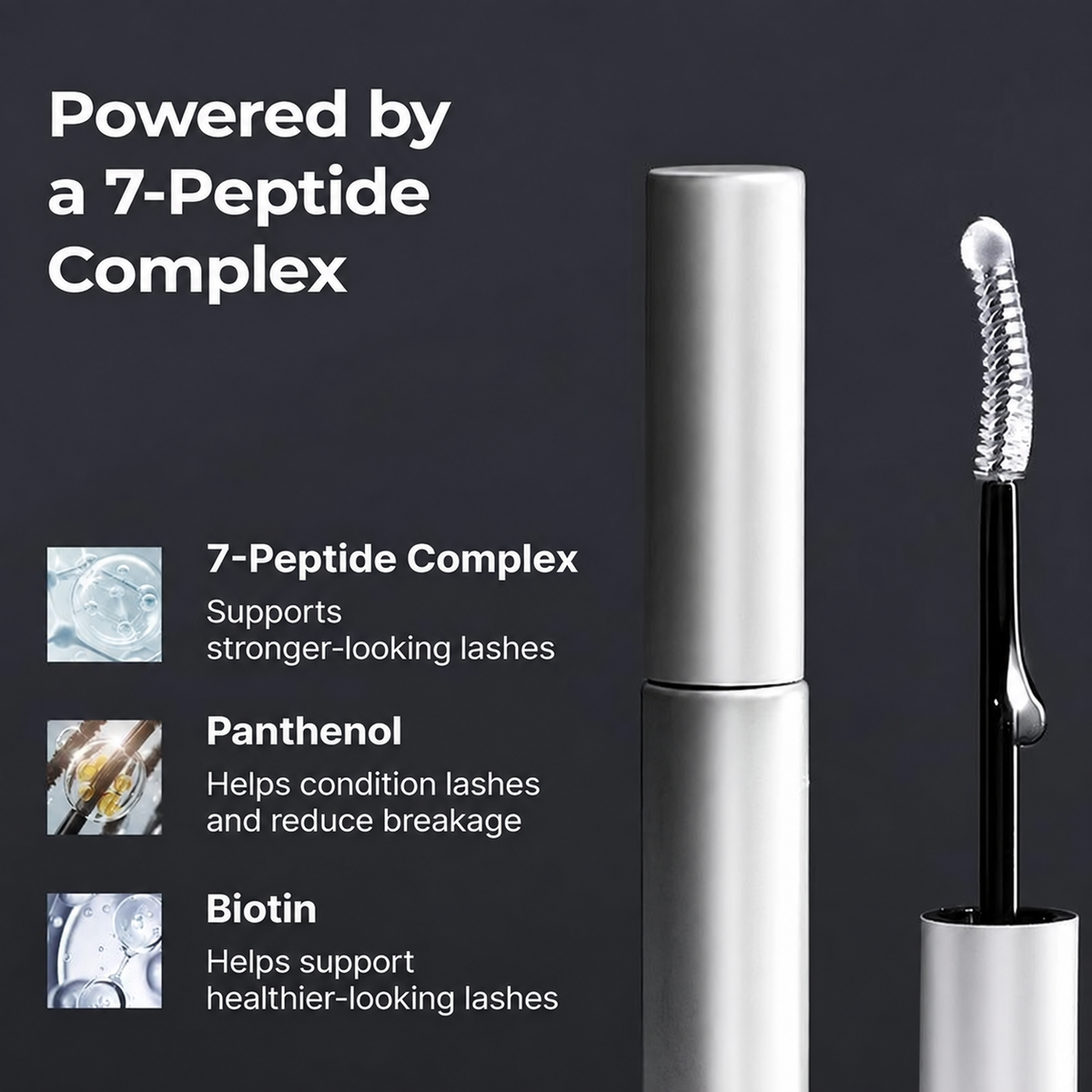 7-peptide complex, panthenol and biotin formula