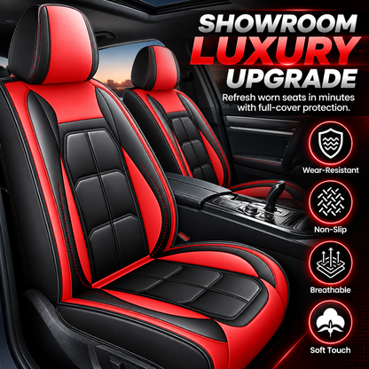 🏎️ AeroLuxe 5-Seater Universal Leather Car Seat Cover Set