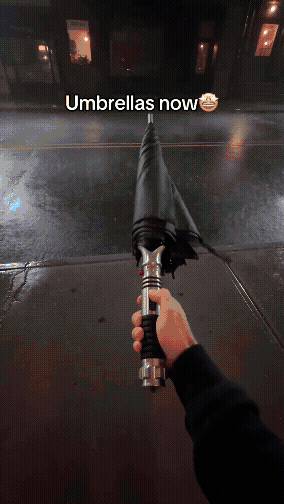 ⚡🌂 Glowing Umbrella – LED Light-Up Sword-Style Umbrella , Futuristic Rain Gear & Unique Gift for Sci-Fi Fans 🎁