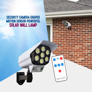 Security Camera-Shaped Motion Sensor Powerful Solar Outdoor Lamp (D35)