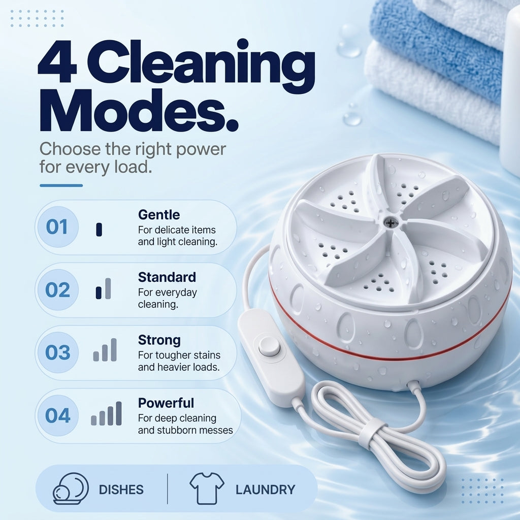 Four cleaning modes