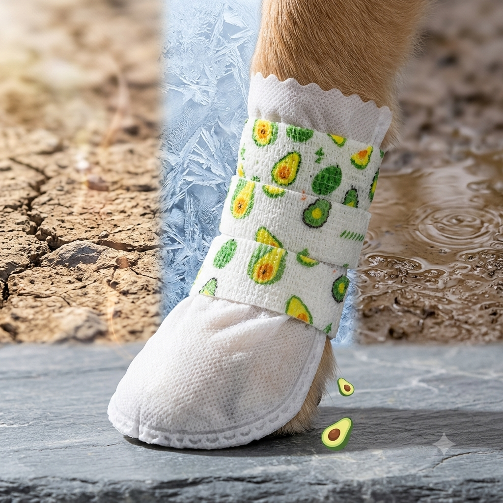 🐾 Ultimate All-Weather Disposable Dog Shoes – All-Year Paw Protection & Comfort 🐶