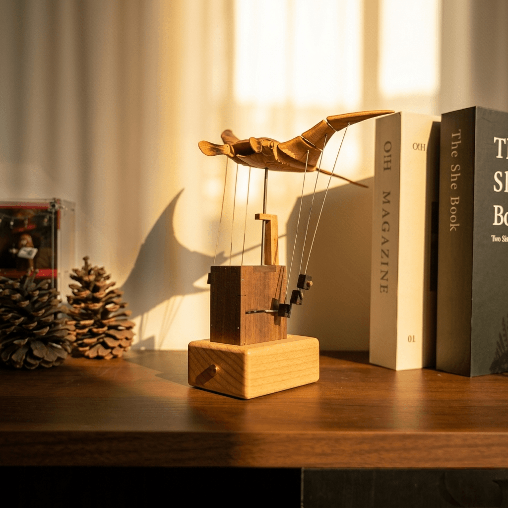 Everwoods™ Wooden Manta Ray — Wings That Actually Move