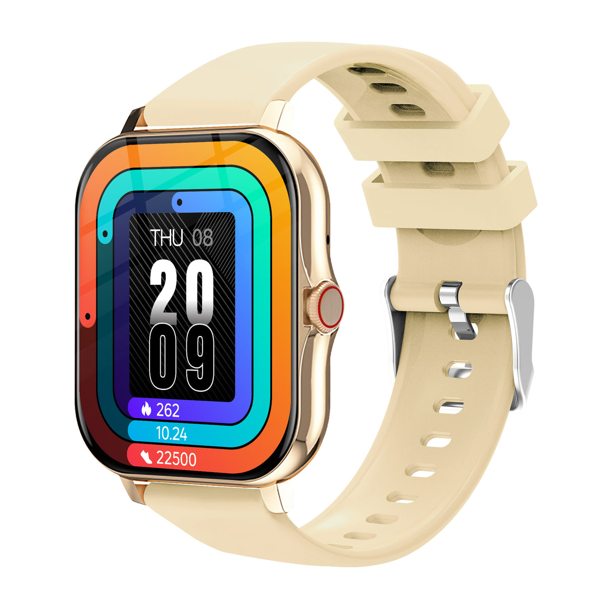 ⌚ Smart Touchscreen Fitness Watch – Steps, Alerts & Music Control