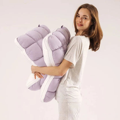 High-resilience fluffy French bread pillow