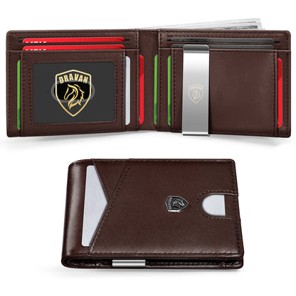 Men’s Leather Wallets with RFID Anti-Theft Protection