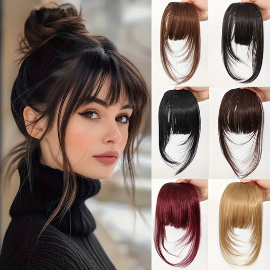 Fake bangs hairpiece for the top of the head