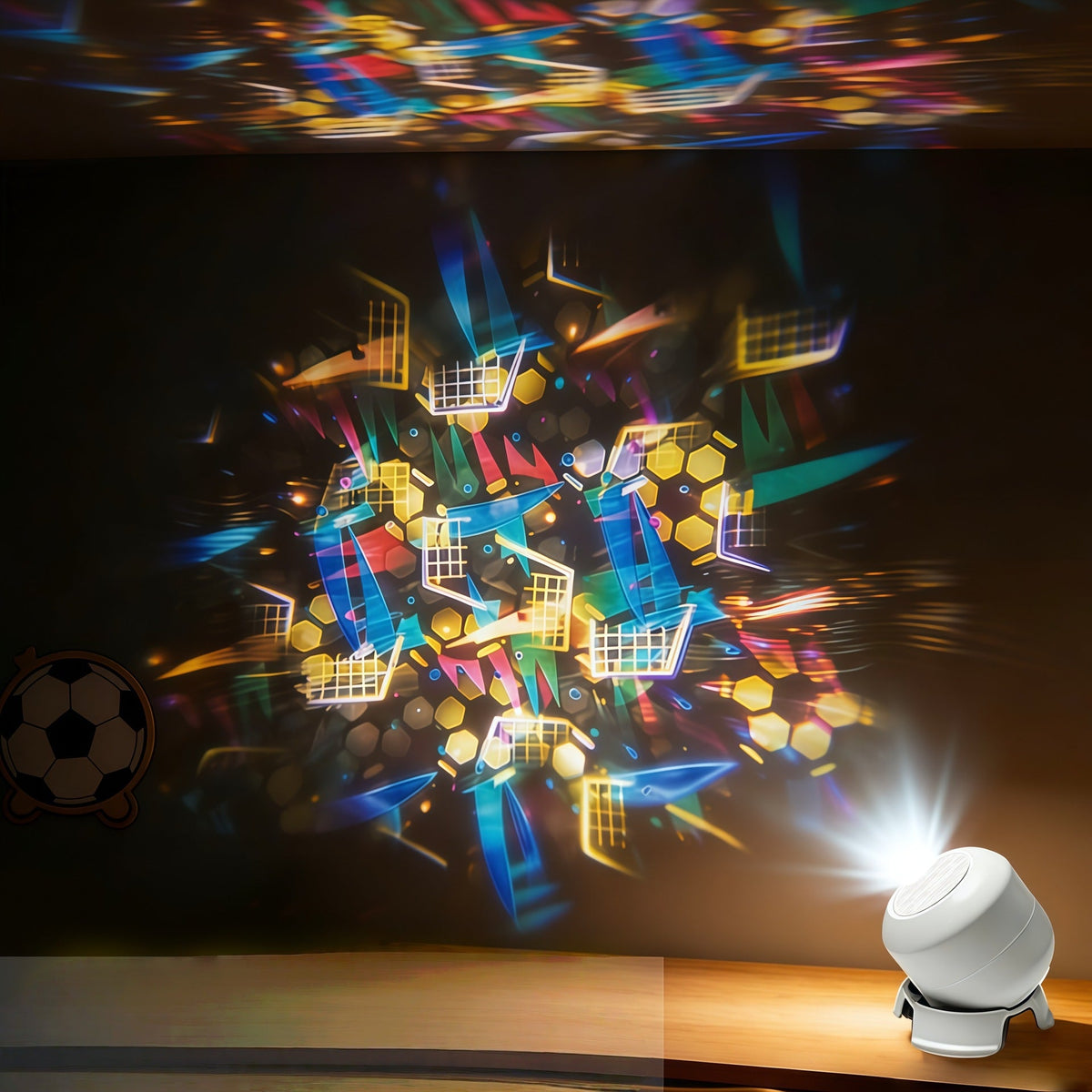 Dynamic rotating LED light projector