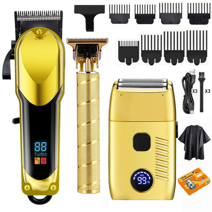 3-Piece Professional Hair Clipper & Trimmer Kit for Men