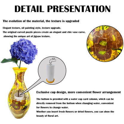 🌷 DIY 3D Puzzle Flower Vase 💐 | Build Your Own Beautiful Vase 🎁Best Gift For Your Kids
