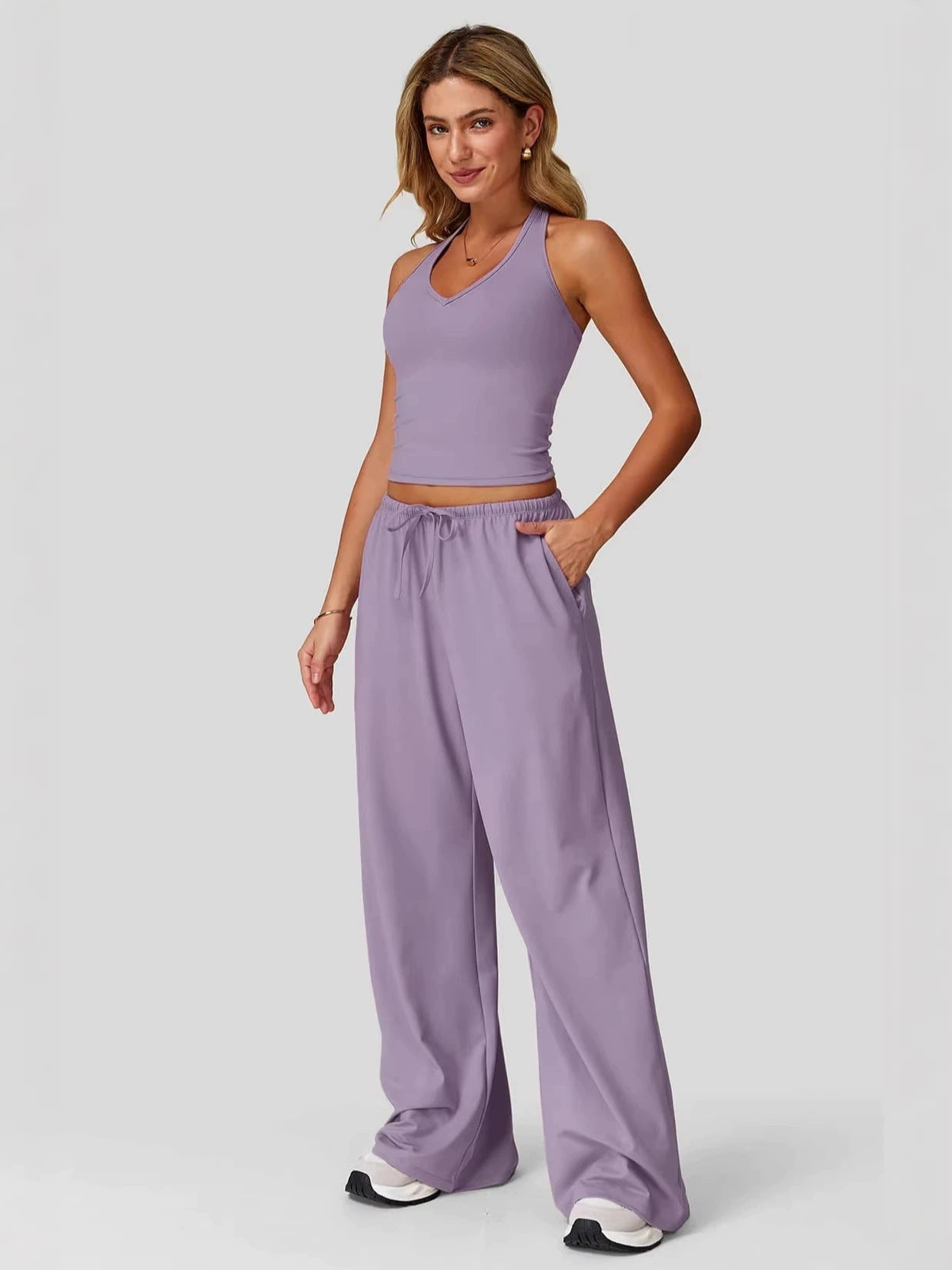 Women’s 2-Piece Athleisure Workout Outfit Set