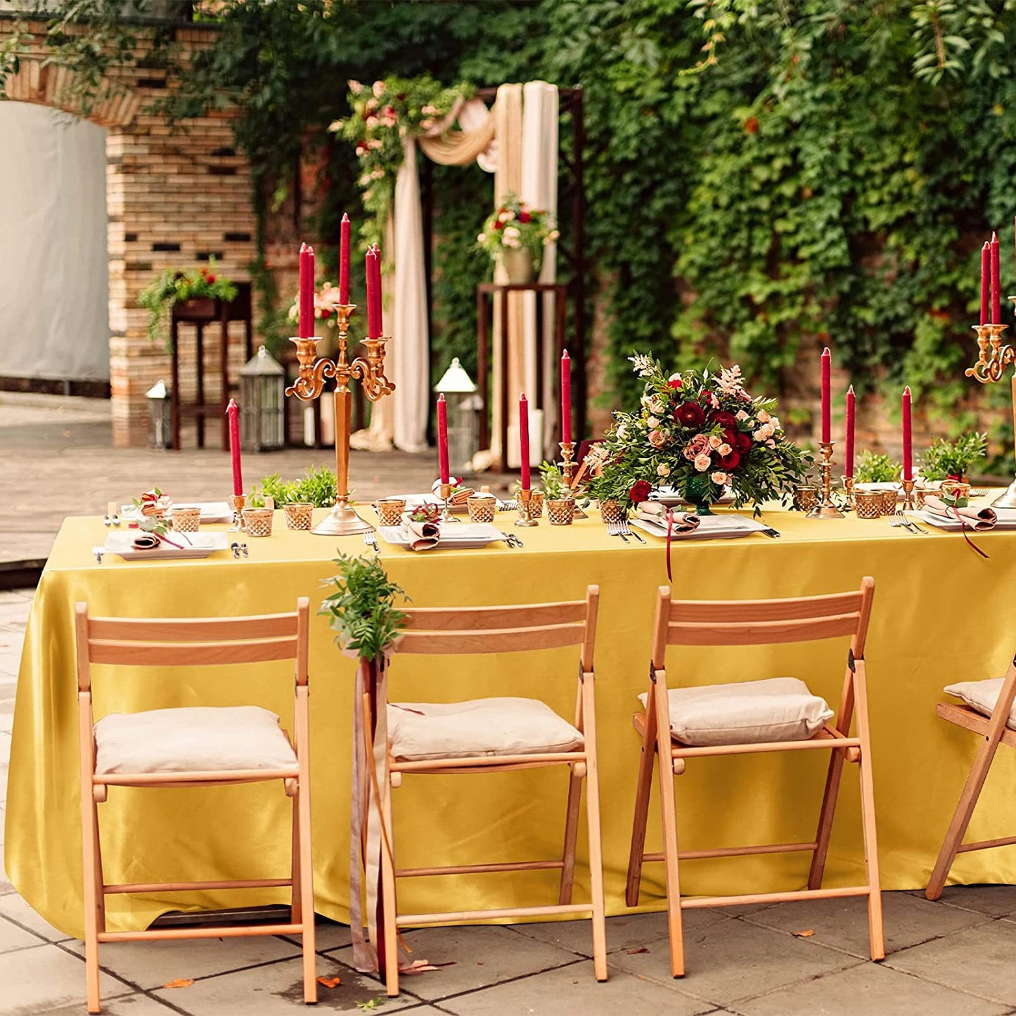 🤍 Premium Polyester Rectangle Tablecloth