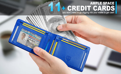 Men’s Leather Wallets with RFID Anti-Theft Protection