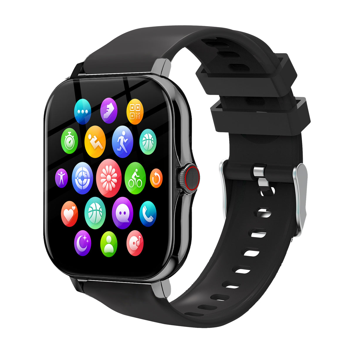⌚ Smart Touchscreen Fitness Watch – Steps, Alerts & Music Control