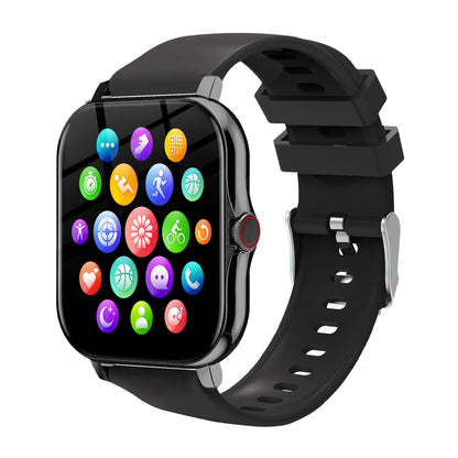 ⌚ Smart Touchscreen Fitness Watch – Steps, Alerts & Music Control