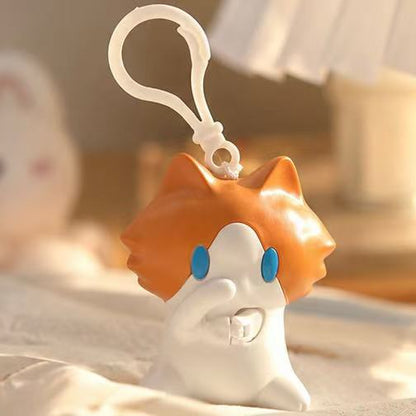 Cute Salary Cat Pull Swing Keychain, Funny Fidget Toy, Desktop Decor Ornament, Stress Relief Gift