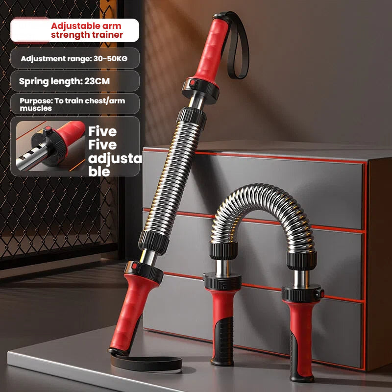 Get Gym-Strong at Home — Adjustable Arm Power Bar (20–70KG, 5 Levels)
