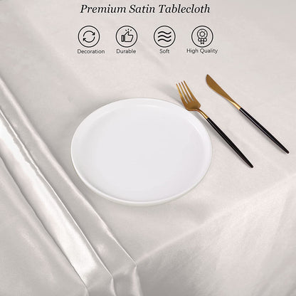 🤍 Premium Polyester Rectangle Tablecloth