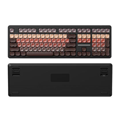 🔥50% OFF！💄FURYCUBE IP108 Lipstick Shape Wireless Mechanical Keyboard, Tri-Mode RGB Desk Keyboard✨
