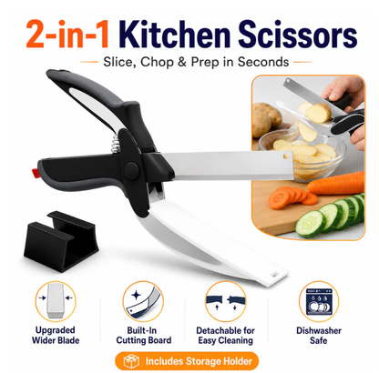 🔪 2-in-1 Detachable Kitchen Food Scissors