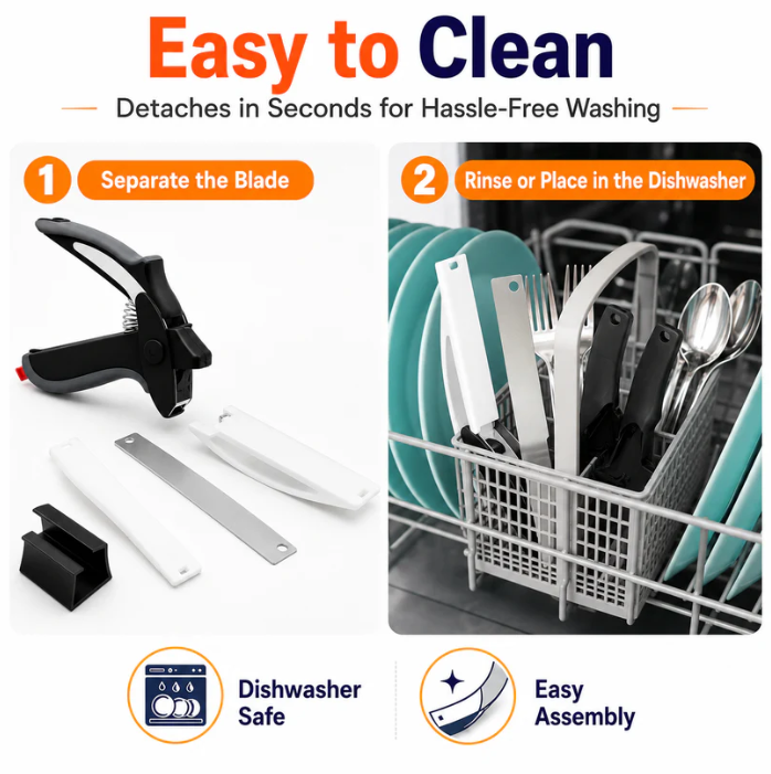 🔪 2-in-1 Detachable Kitchen Food Scissors