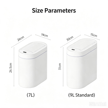 🤖 2-in-1 Automatic Smart Trash Can & Bag Dispenser 💡