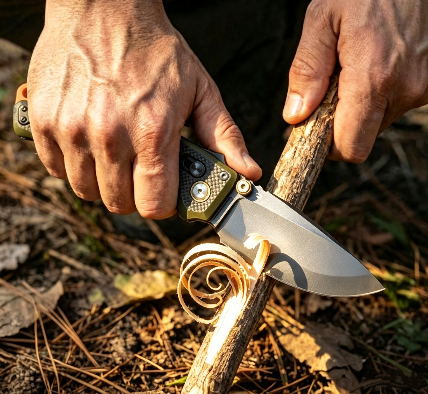 🏕️MICR Gen III Folding Knife 🔪 D2 Steel Camp Tool