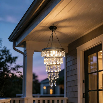 🔥Solar Hanging Crystal Chandelier