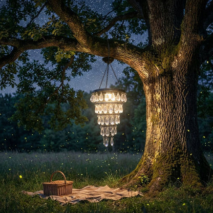 🔥Solar Hanging Crystal Chandelier