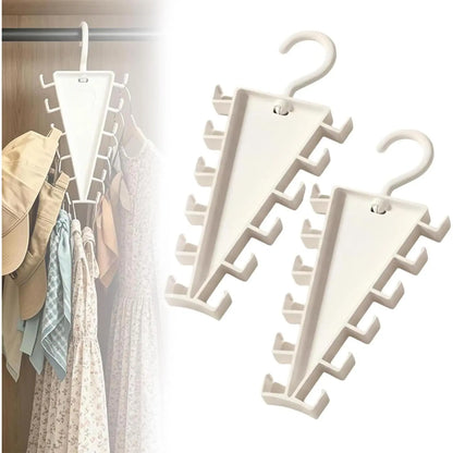 ✨ 12-Hook V-Shaped Closet Organizer – Save Space & Keep Accessories Tidy