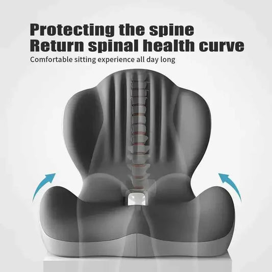 ❤️Sit Longer in Comfort with Ergonomic Memory Foam Back & Seat Support