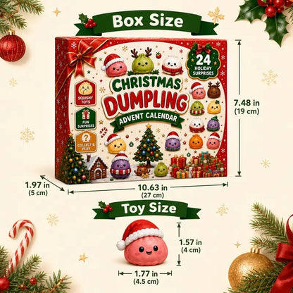 ⚡Hot Sales 49% OFF🔥24-Day Mini Squishies Countdown Calendar – Glitter Dumpling Squeeze Toys for Daily Surprises, Stress Relief & Collectible Fun