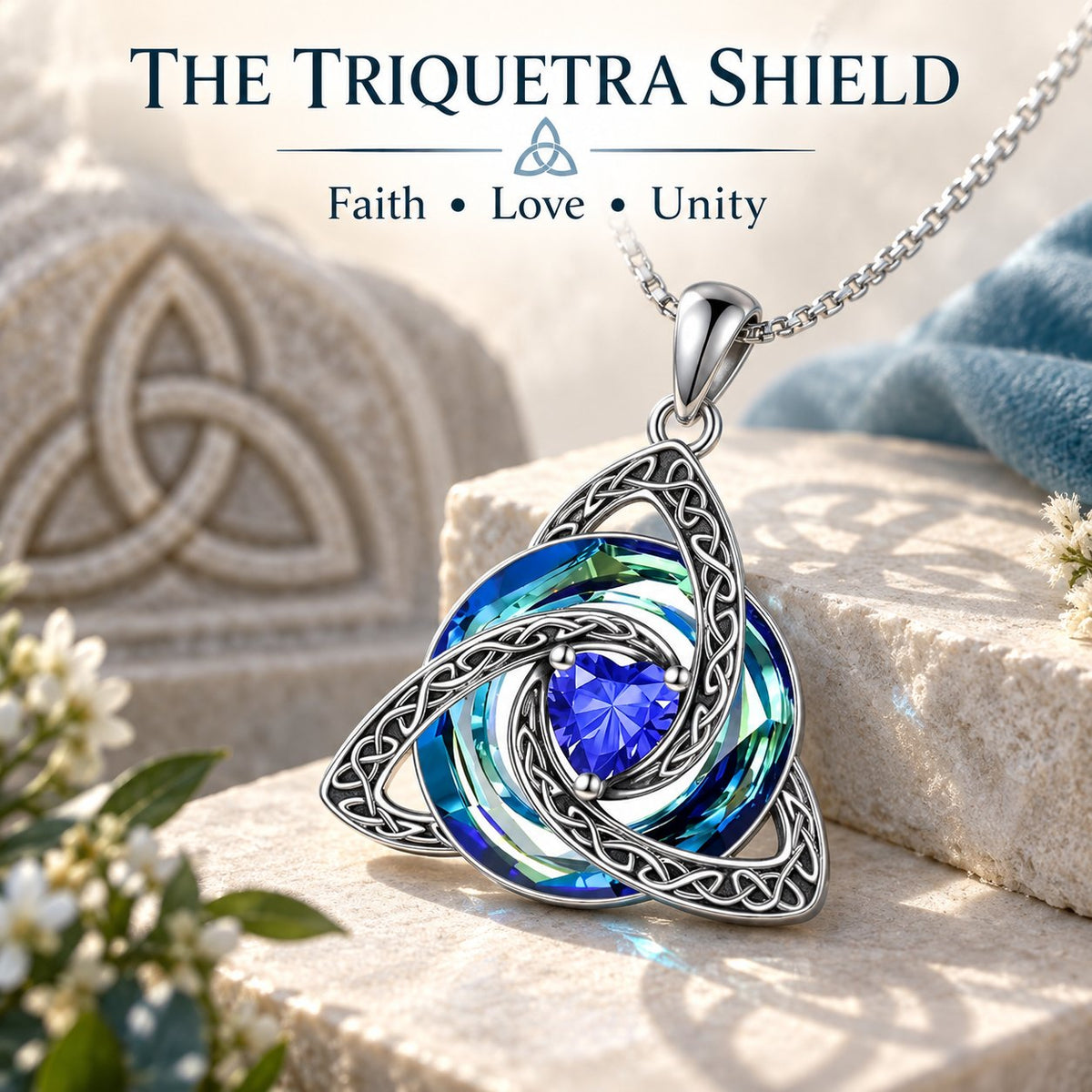 🛡️ Celtic Birthstone Shield: Wear Your Protection & Story ✨