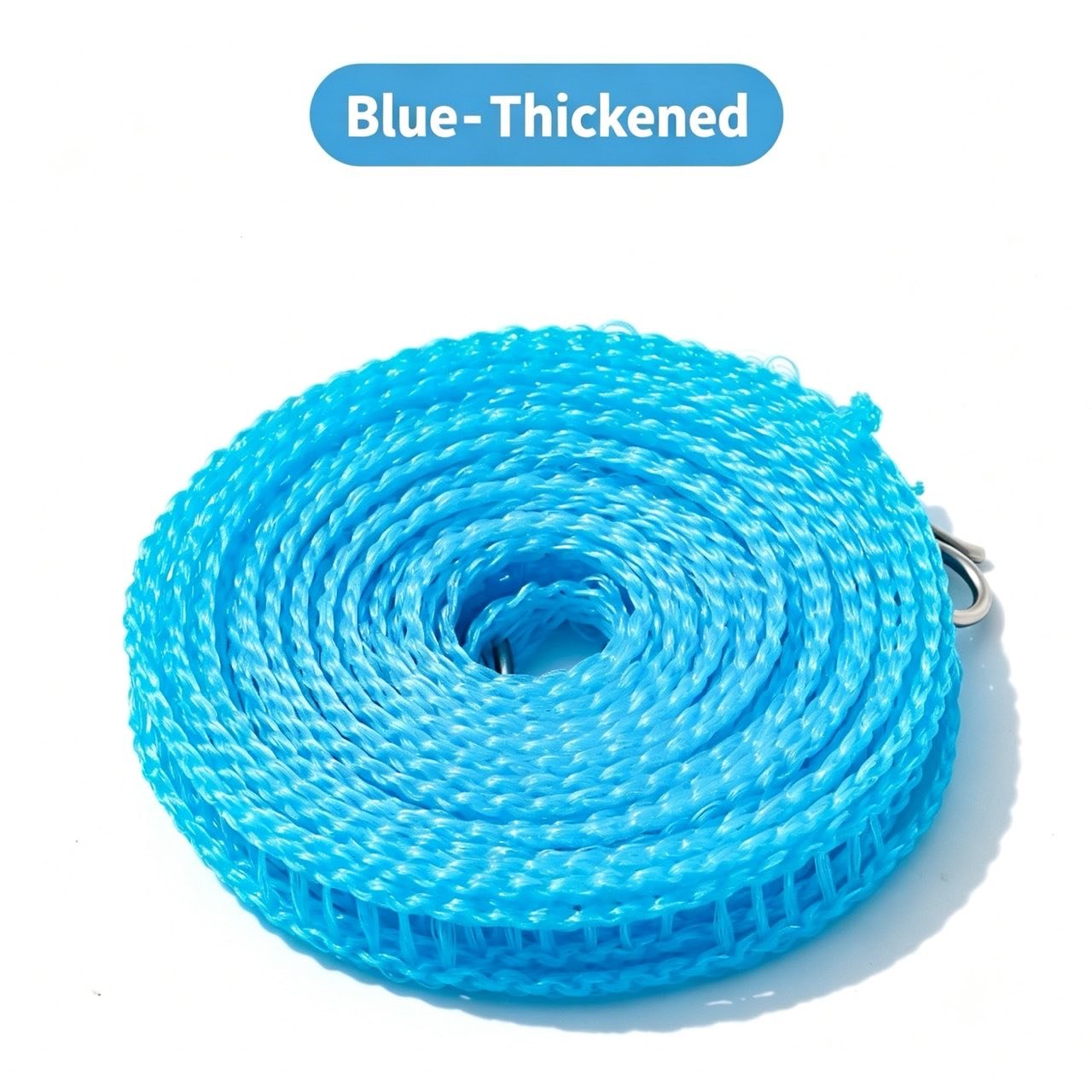 🌈Clothesline for Outside, Adjustable Clothes line,Windproof Clothesline with Hooks, Indoor and Outdoor Laundry and Drying Lines,Ideal Camping & Travel Essentials