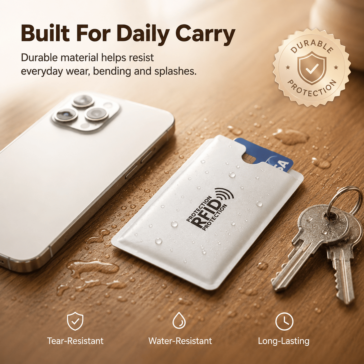 🔥 LAST DAY 49% OFF-🛡️ RFID Blocking Sleeves – Ultimate Protection for Credit & ID Cards Slim, Lightweight & Multi-Color Design
