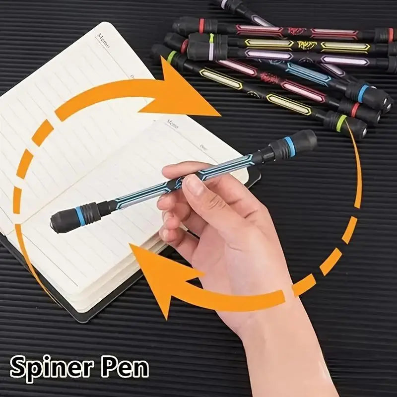 Fidget Pens, Cool Internet-Popular Writing Pens with Anti-Slip Grip, Balanced Design, Weighted Body, Desk Accessory for College Students