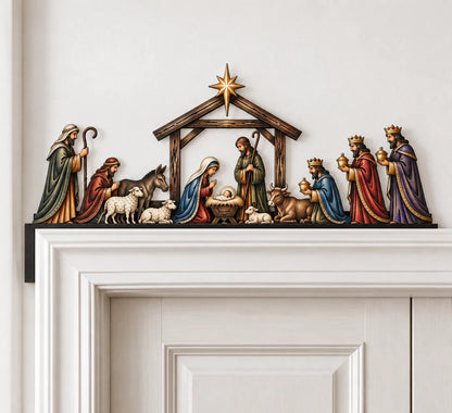 💯✝ Nativity Scene Door Topper | Bring The Story Of Christmas Home