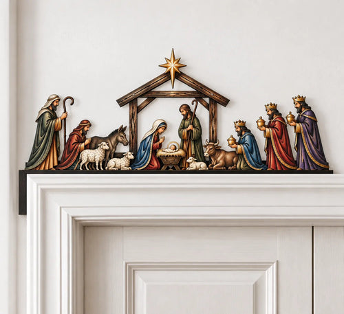 💯✝ Nativity Scene Door Topper | Bring The Story Of Christmas Home