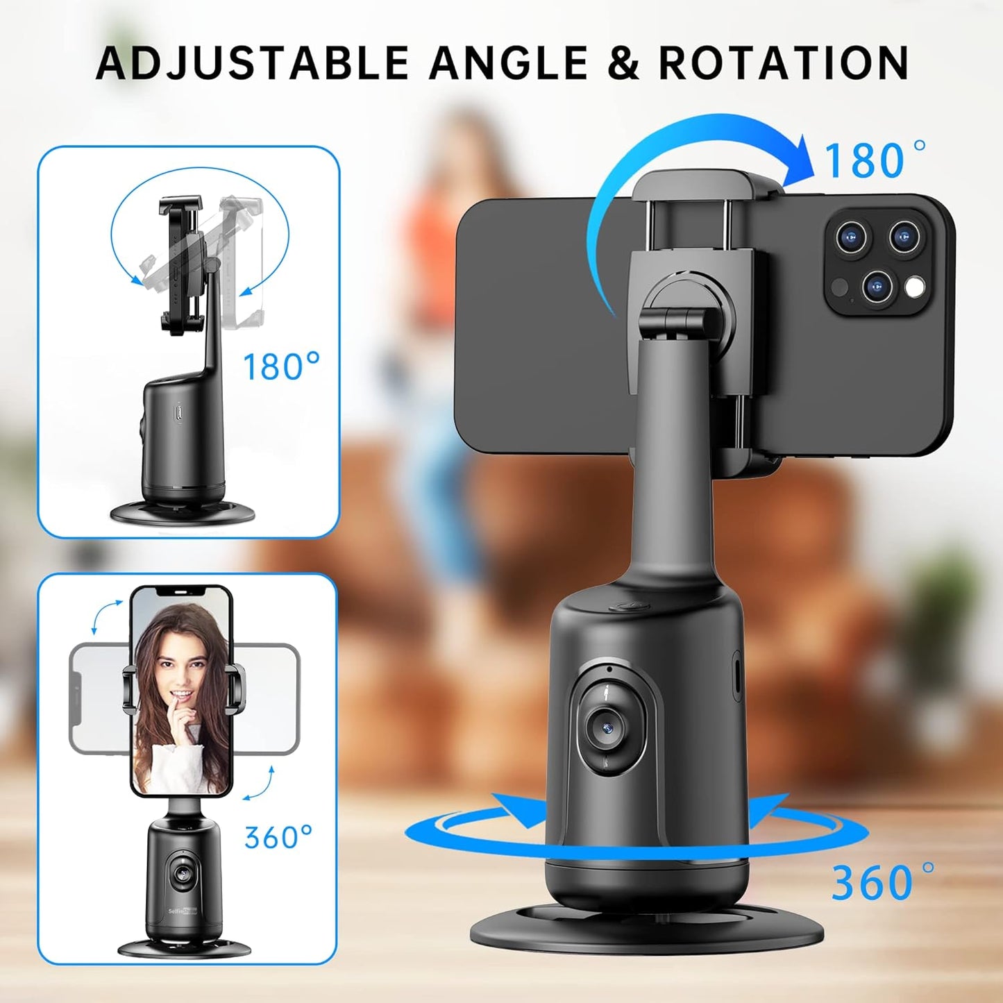 Smart AI Facial Recognition Phone Tripod🤳
