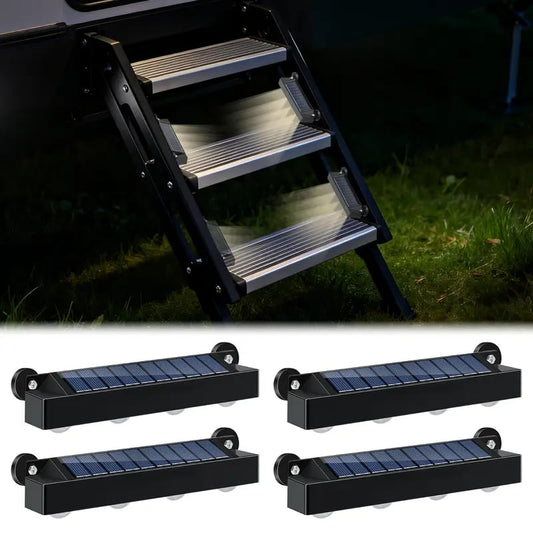 🏆 35K+ SOLD! 🚌 RV Solar Step Lights | Magnetic, IP65 Waterproof, 8‐Hour Warm Glow, Auto On/Off ✨