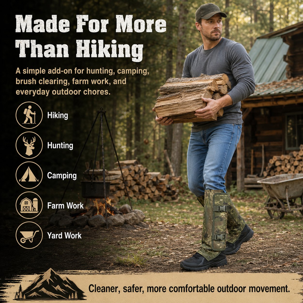 🔥Snake-Resistant Outdoor Leg Gaiters