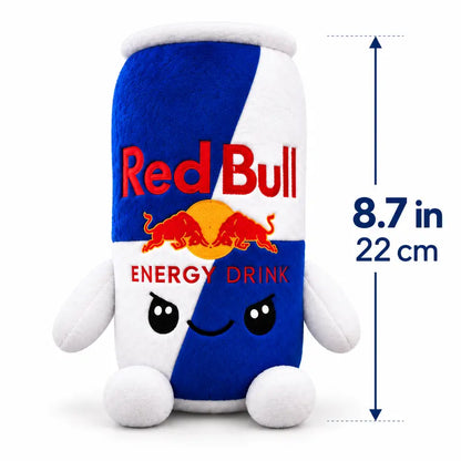 ✨Cute Peach Energy Drink Can Plush Toy - Smiling Face Soft Beverage-Inspired Stuffed Figurine for Desk, Shelf Home Decor