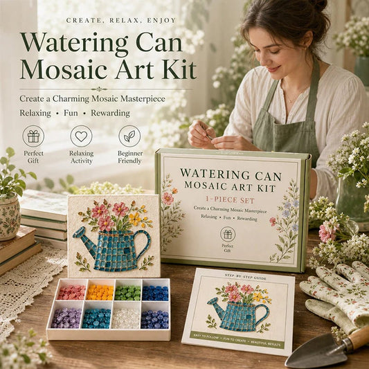 🔥 Last Day 49% OFF – 🎨Watering Can Mosaic Art Kit