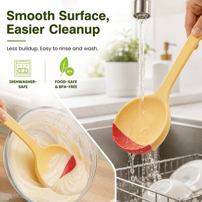 2-in-1 Silicone Scoop Spatula