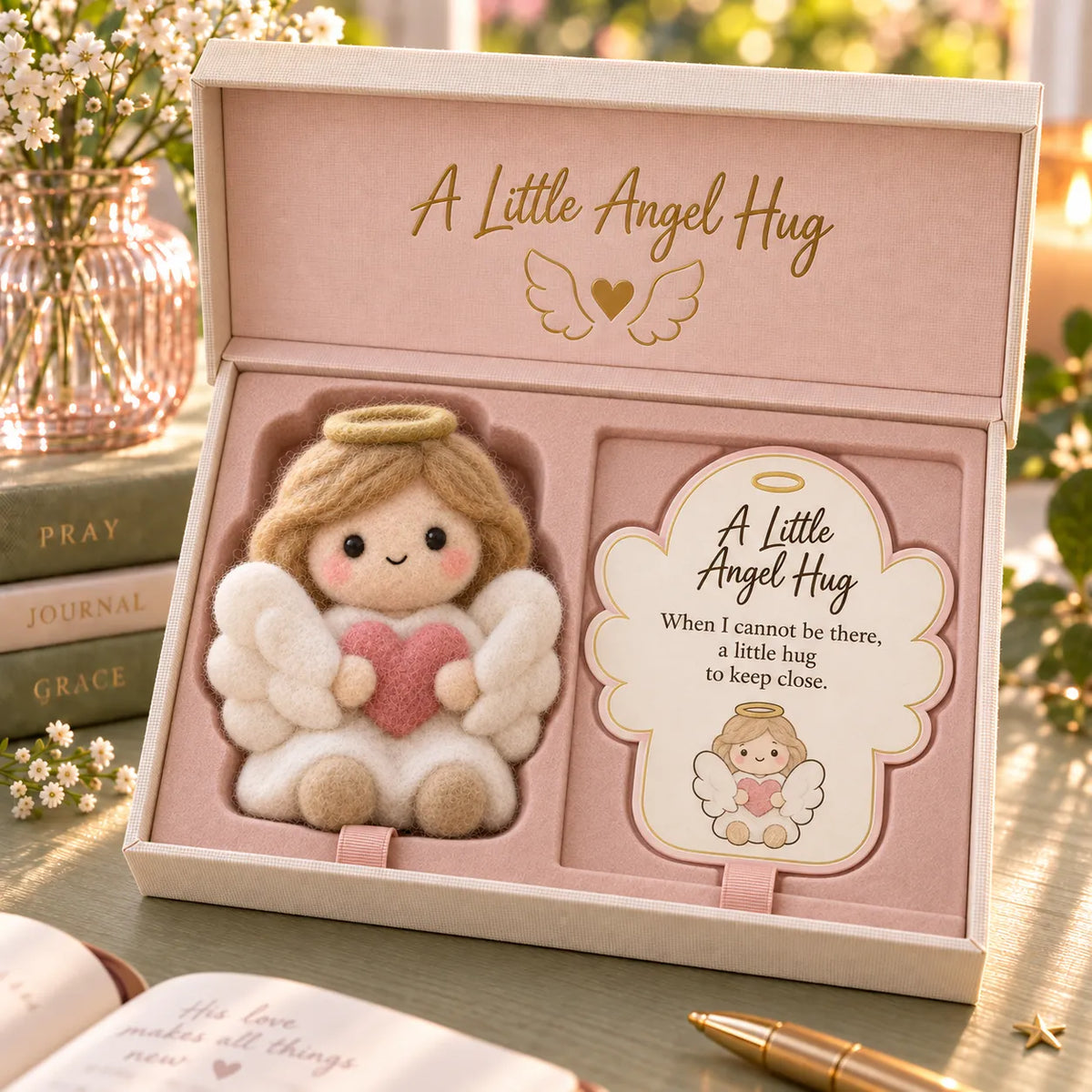 ⏳ Last Day 49% OFF – ✝️ Faith-Inspired Felt Keepsake Gift Set | 6 Meaningful Designs with Matching Message Card & Gift Box 🎁