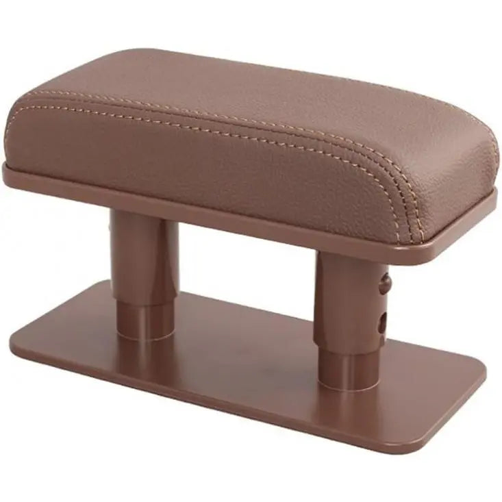 🚗 Adjustable Car Armrest Pad – Leather Elbow Support Cushion